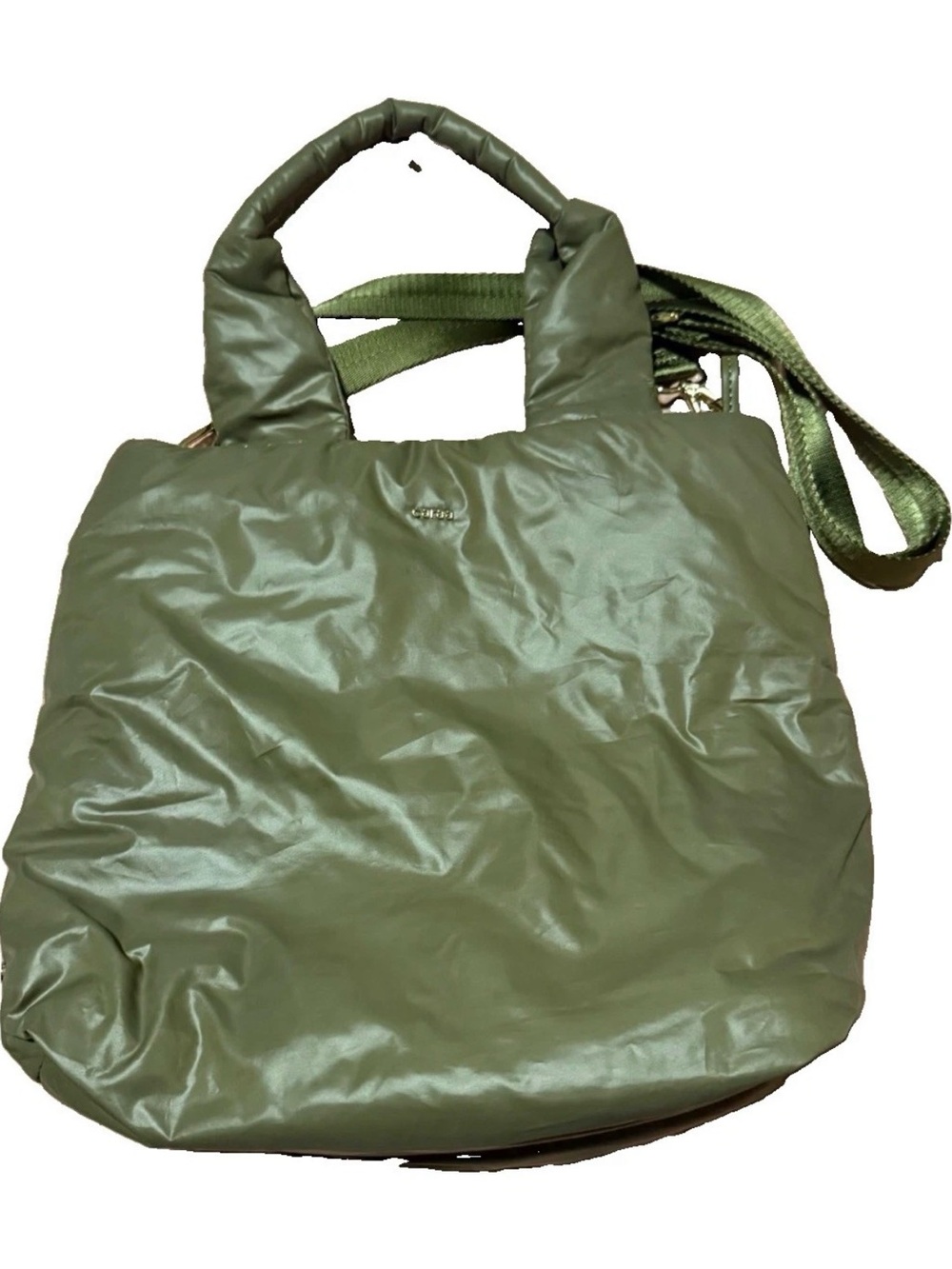 Caraa Puffer Tote Cumulus or Portobello or Alto Olive Green Crossbody